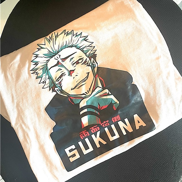 Sukuna Jujutsu Kaisen White T-Shirt - Picture 3 of 3